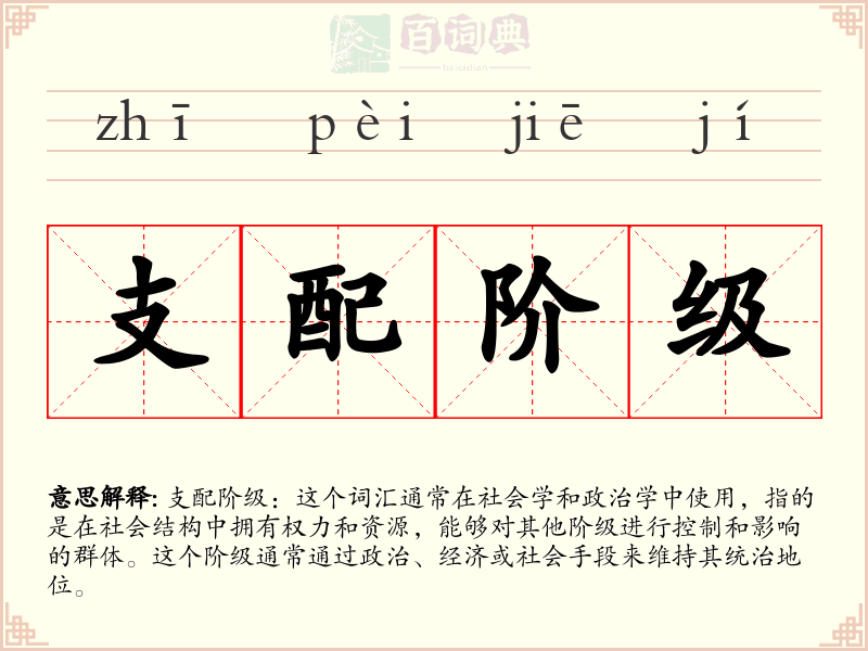 支配阶级