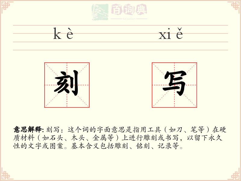 刻写
