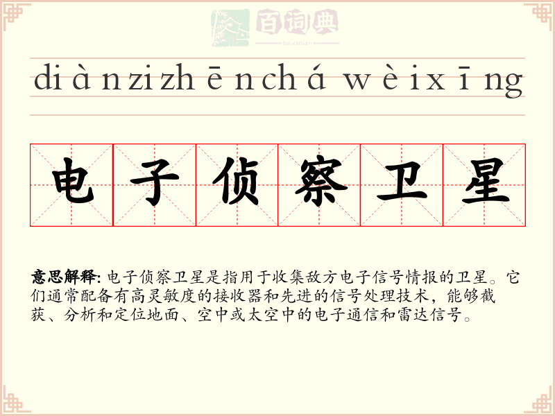 电子侦察卫星