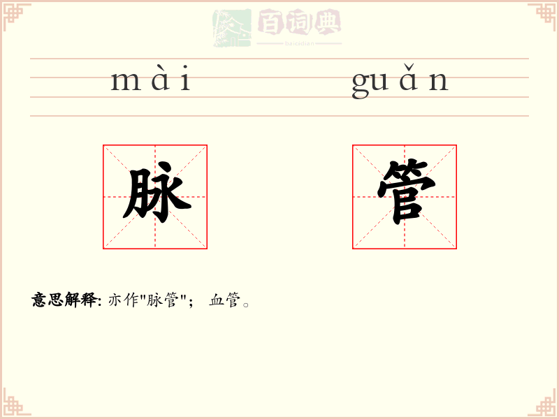 脉管