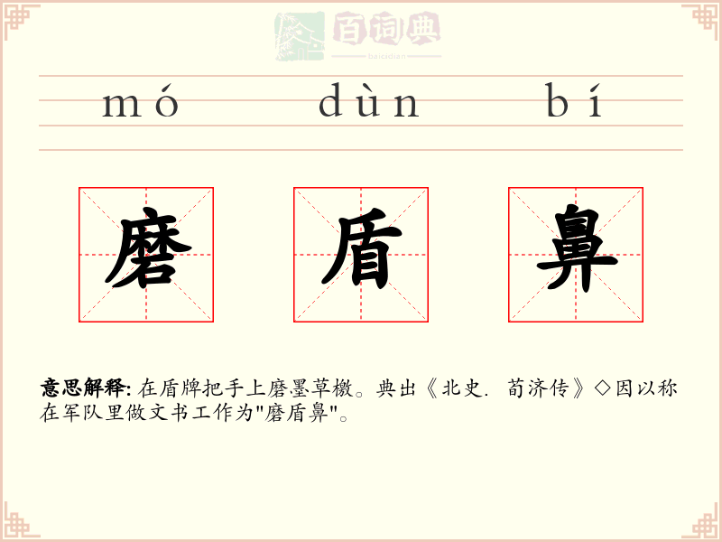 磨盾鼻