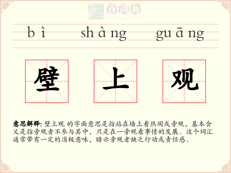 壁上观