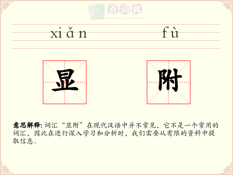 显附