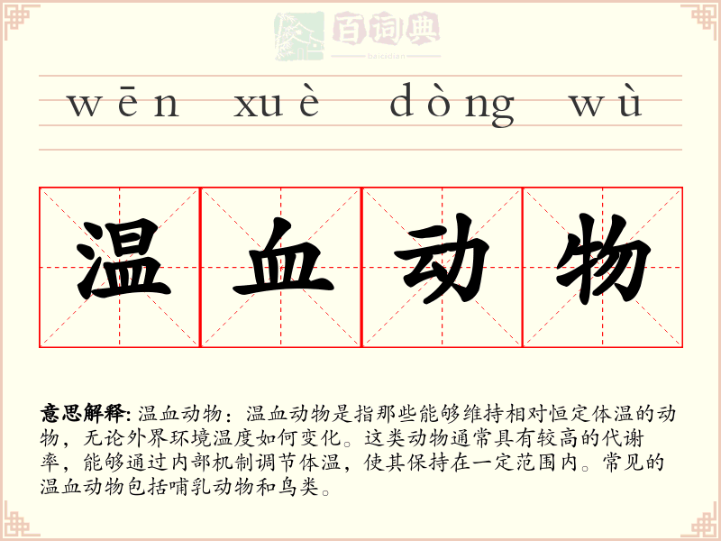 温血动物