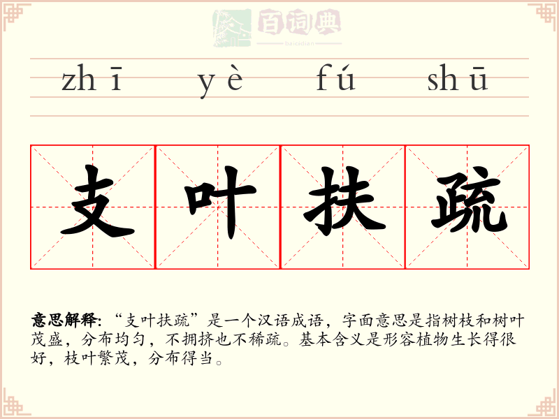 支叶扶疏