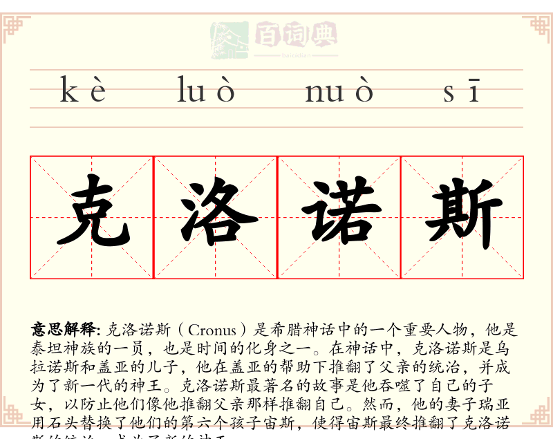 克洛诺斯