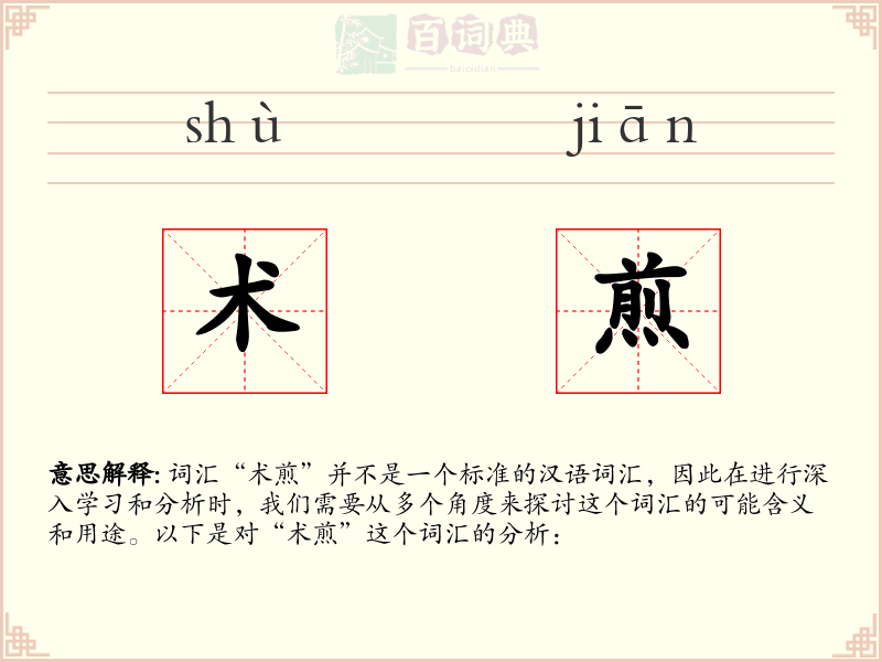 术煎