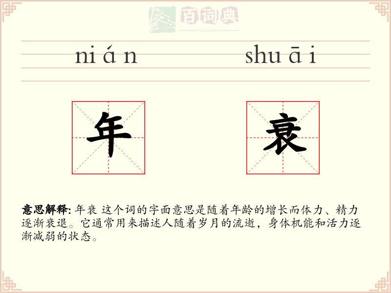 年衰