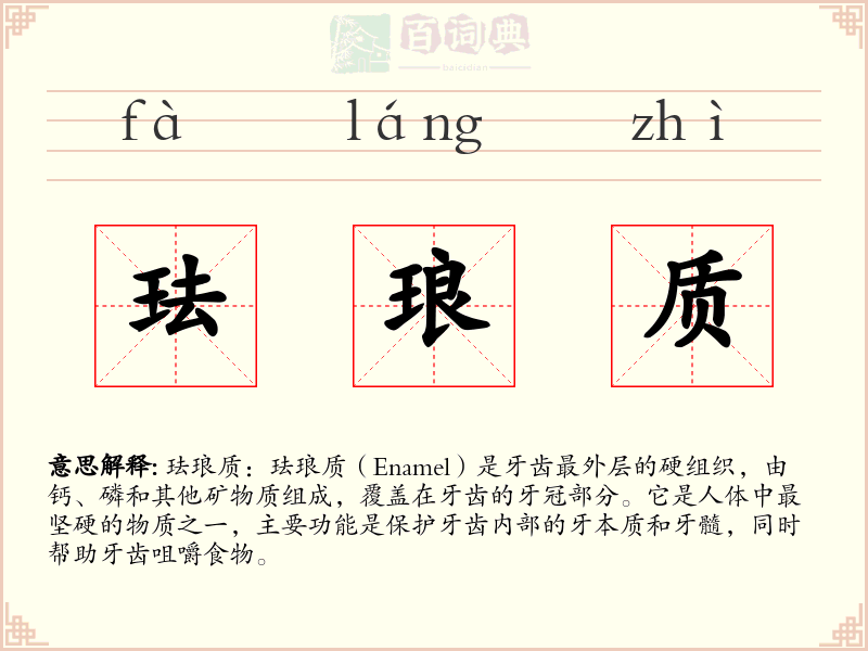 珐琅质