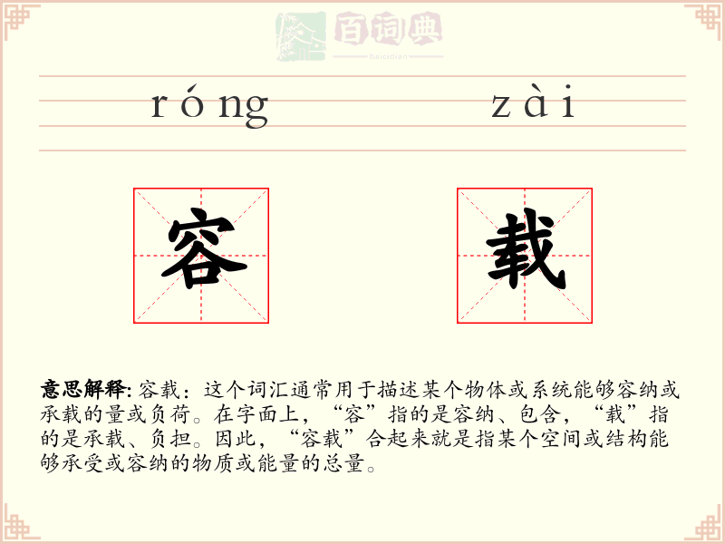 容载
