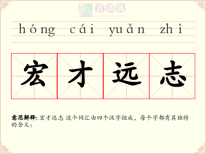 宏才远志