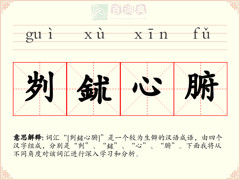 刿鉥心腑