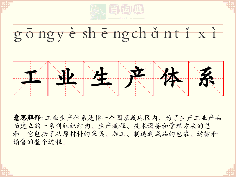 工业生产体系