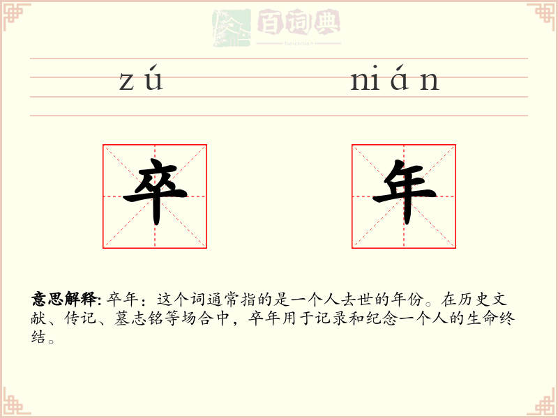 卒年