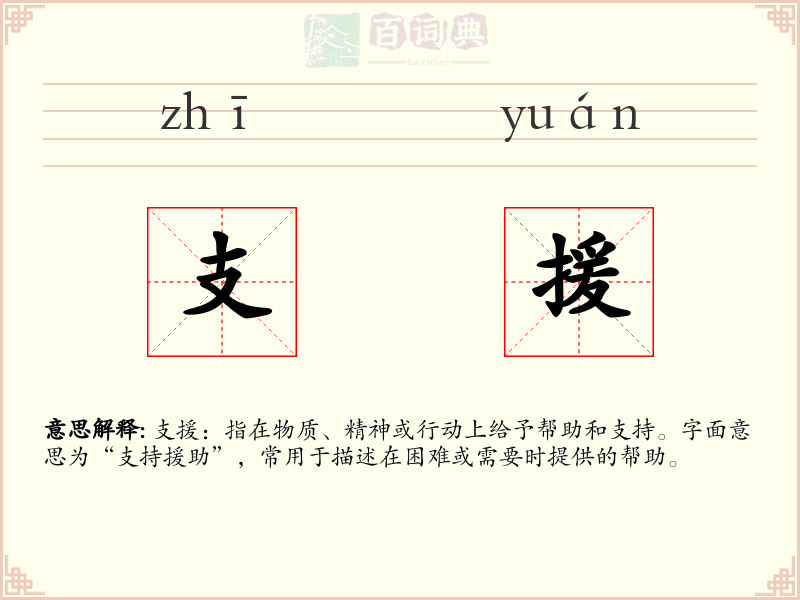 支援