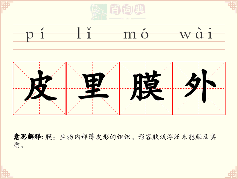 皮里膜外