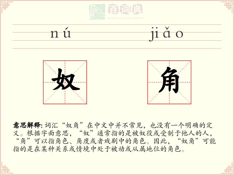 奴角