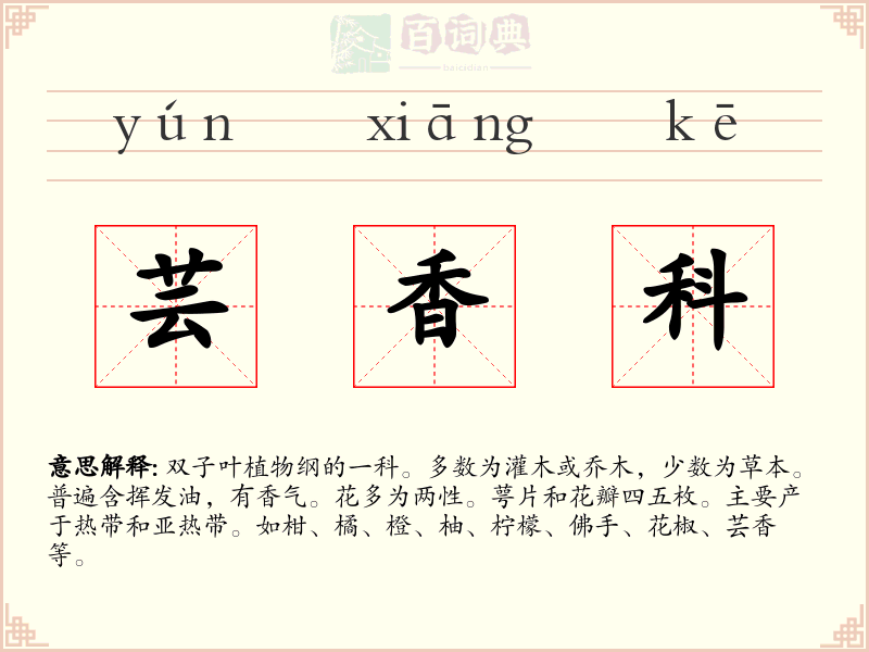 芸香科