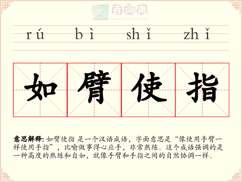 如臂使指