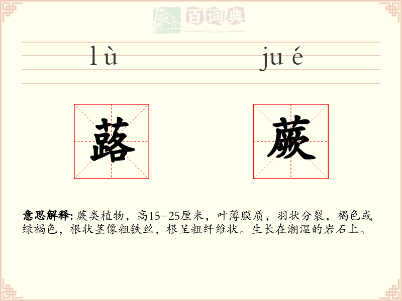 蕗蕨