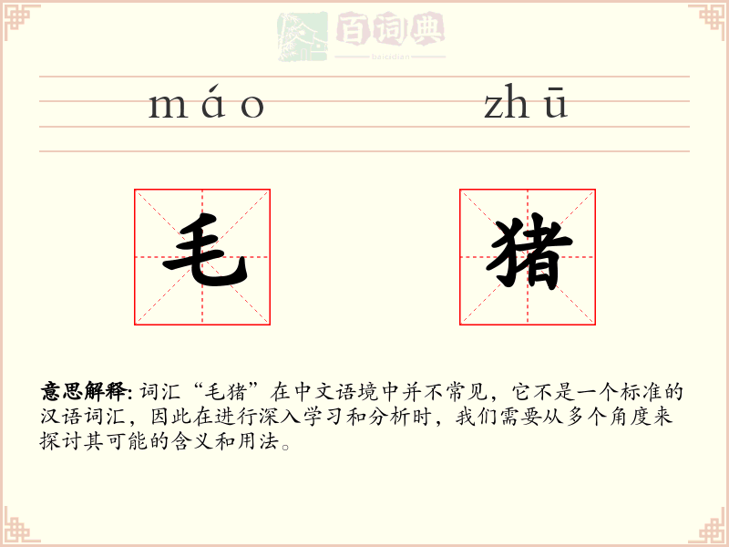 毛猪