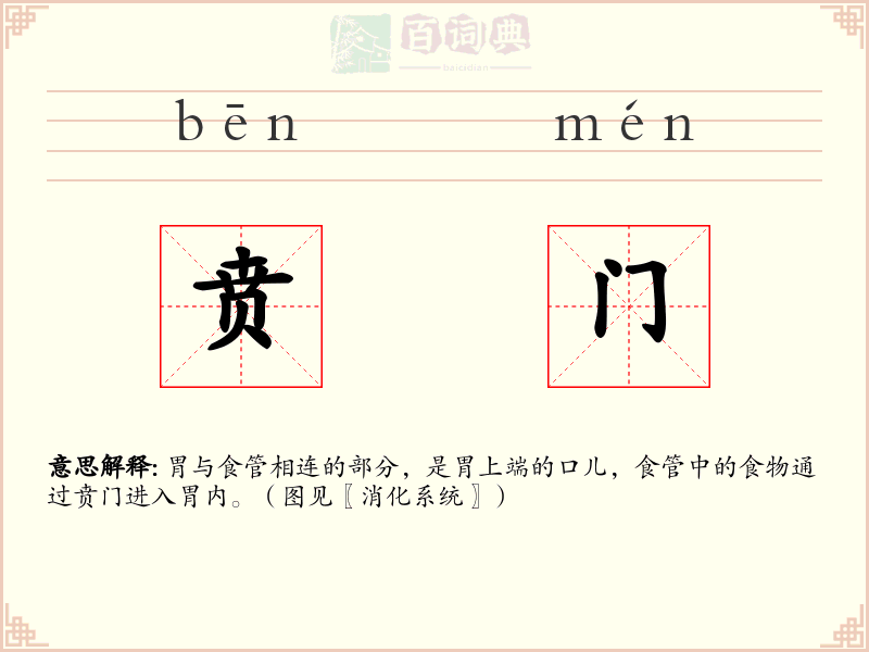 贲门