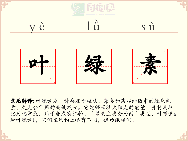 叶绿素