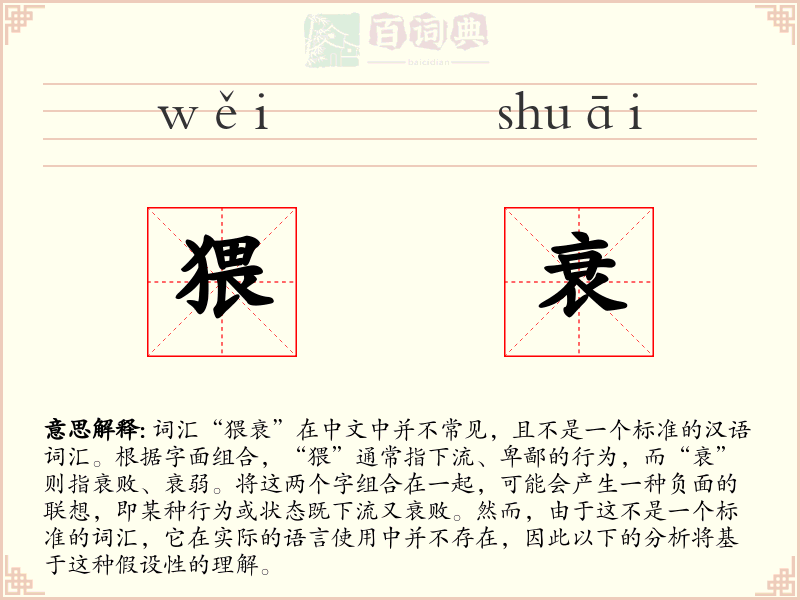 猥衰