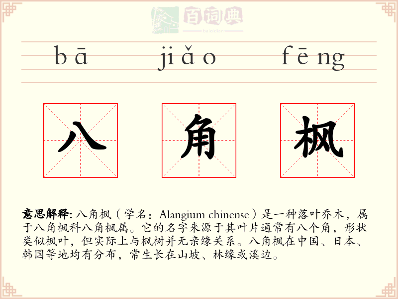 八角枫