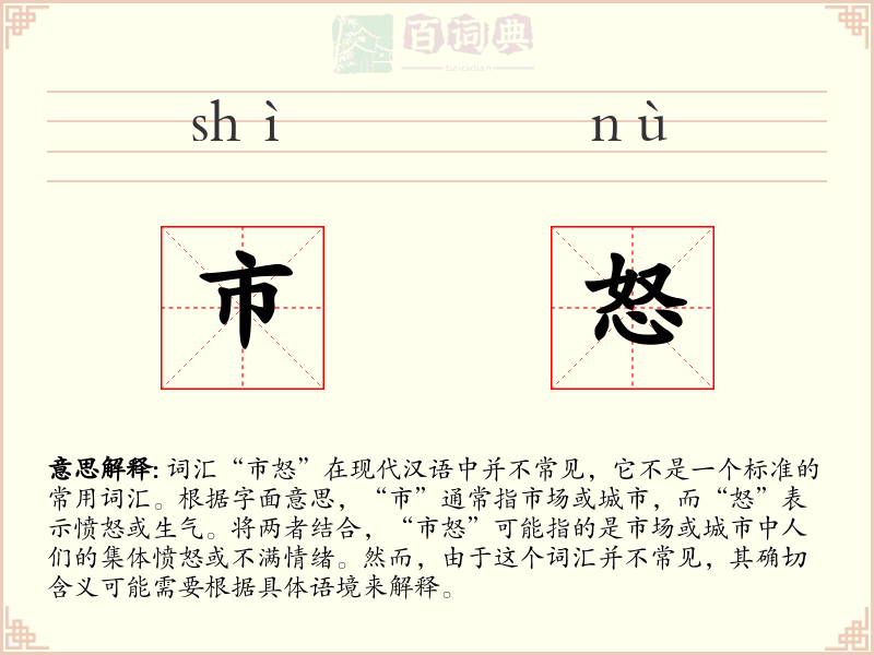 市怒