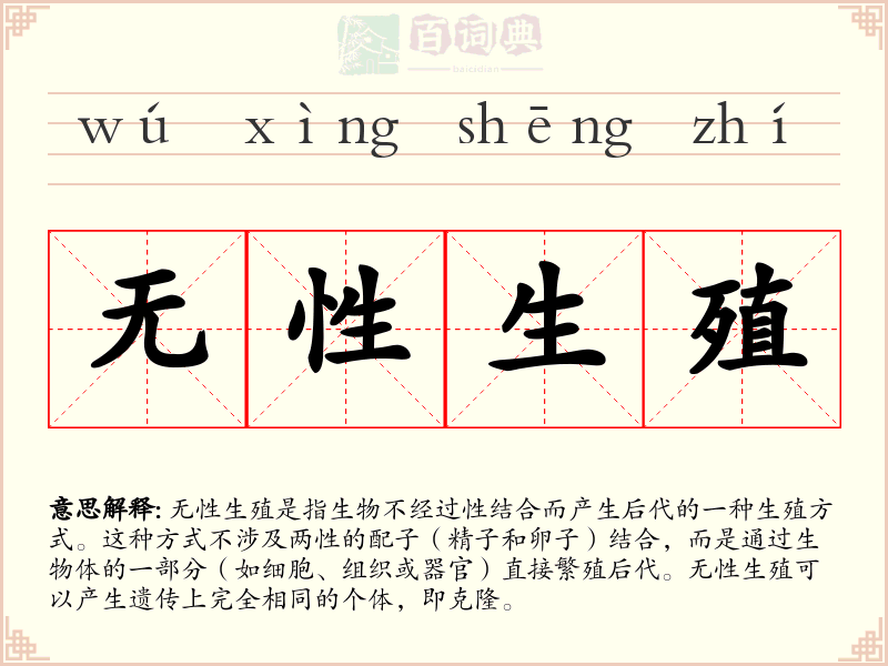 无性生殖