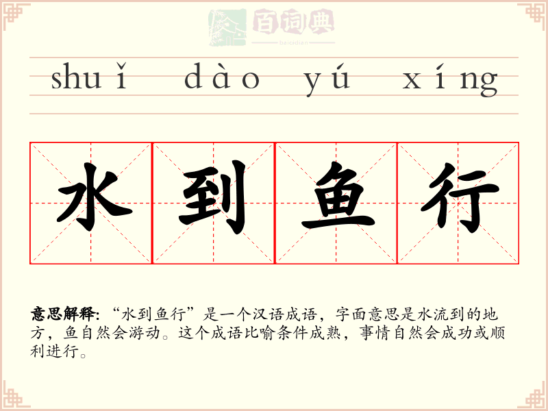 水到鱼行