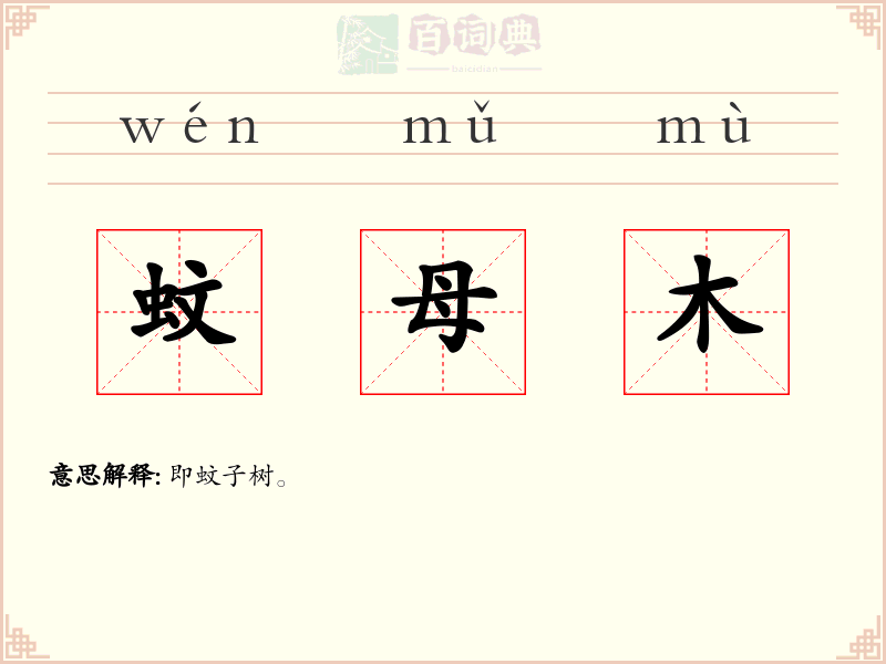 蚊母木
