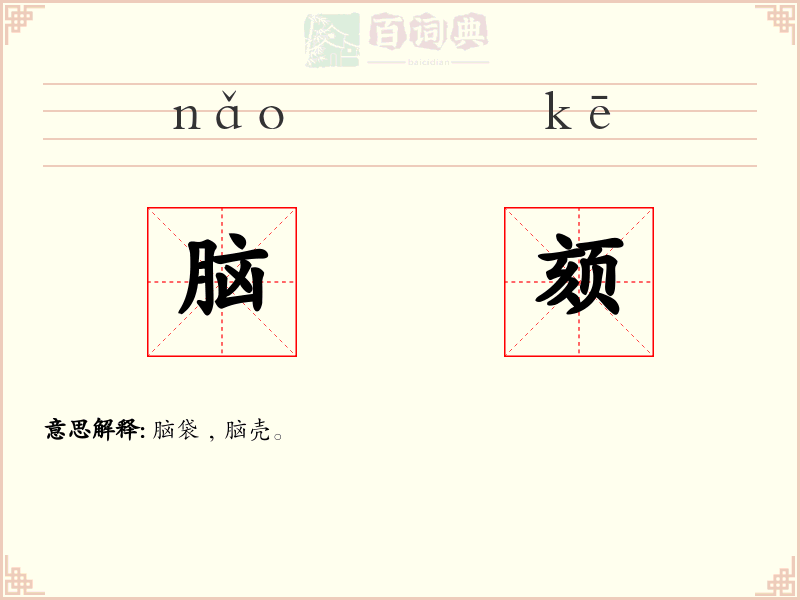 脑颏