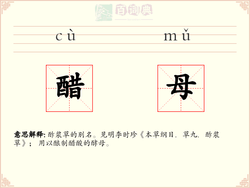 醋母