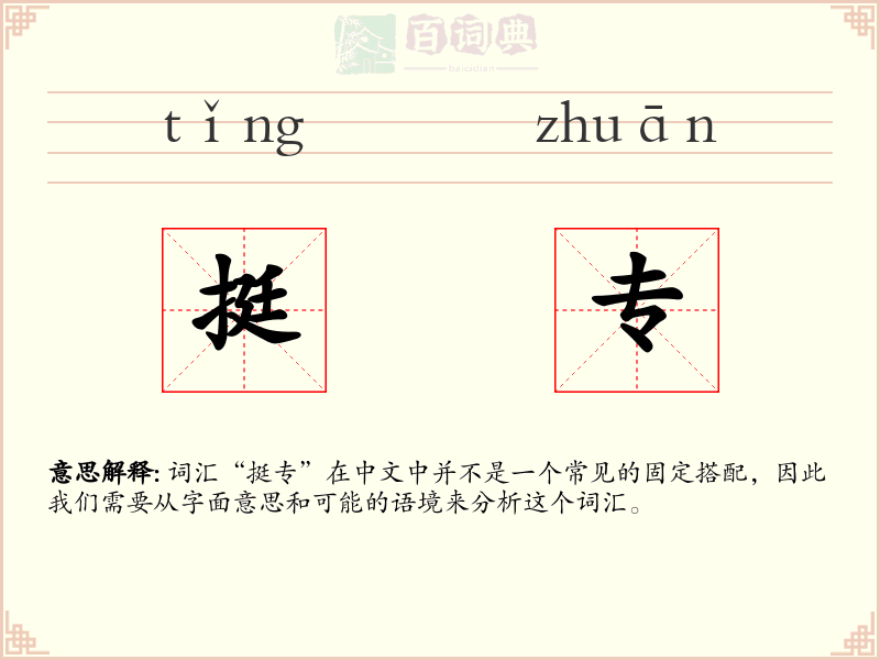挺专