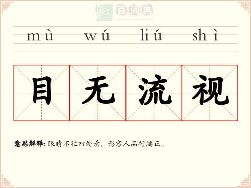 目无流视