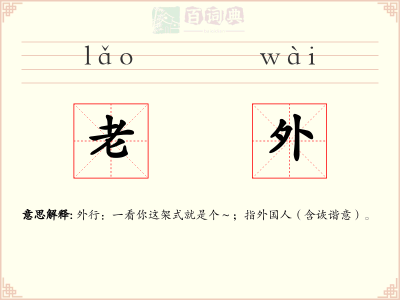老外
