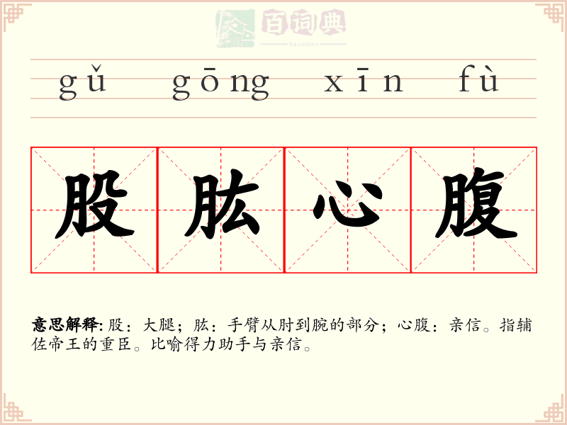 股肱心腹