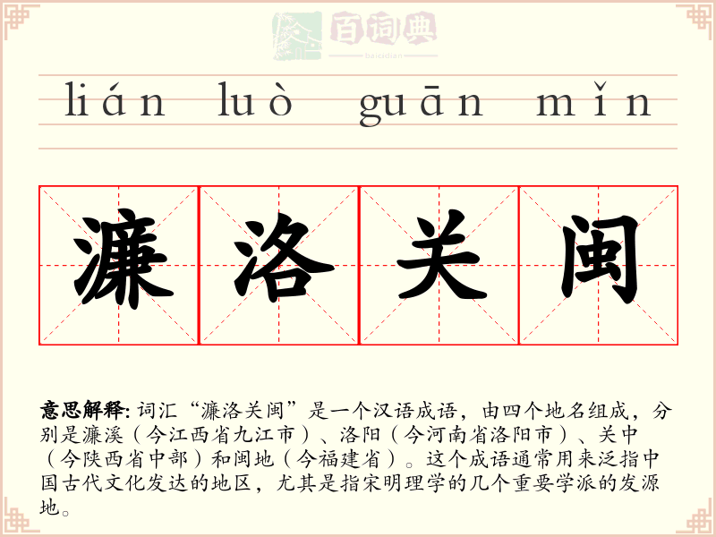 濂洛关闽