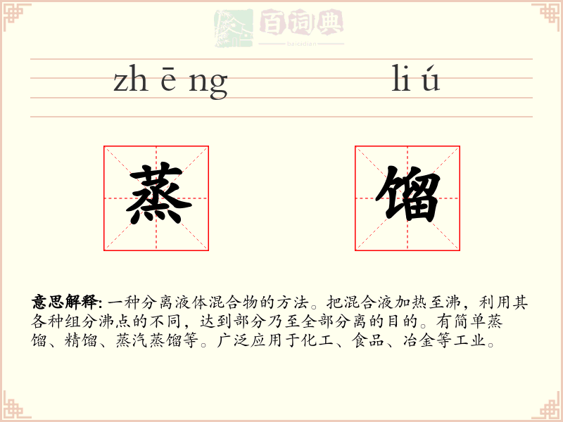 蒸馏