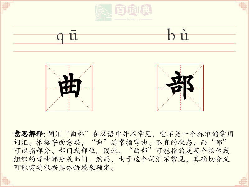 曲部