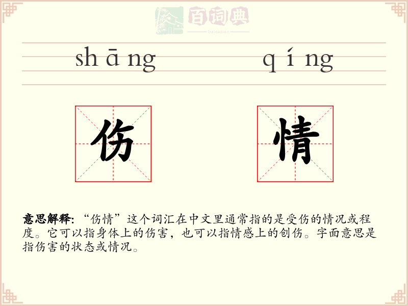伤情
