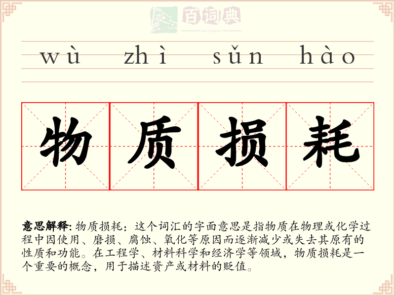 物质损耗