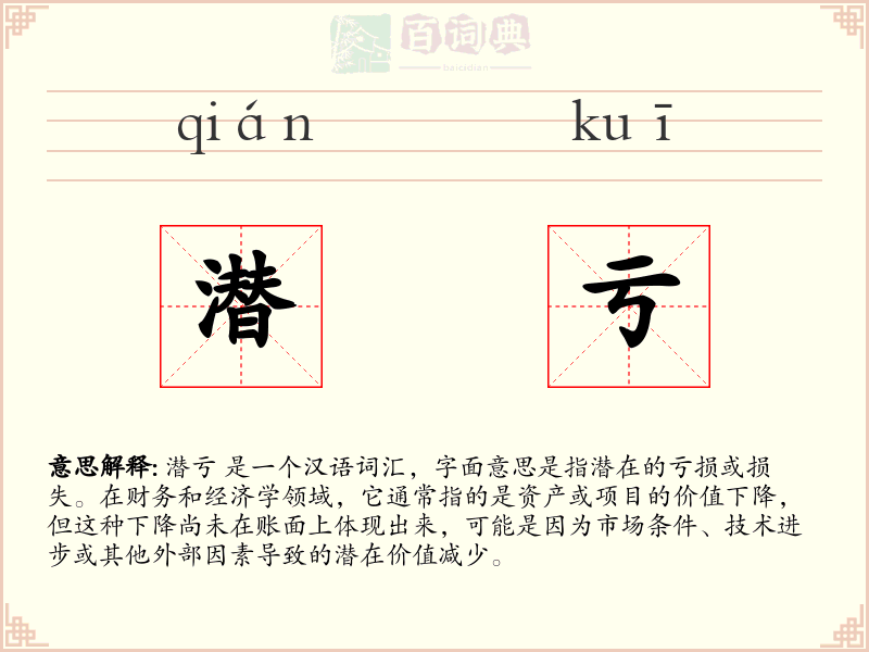 潜亏
