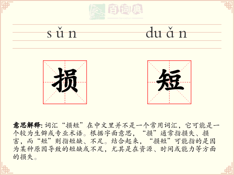损短