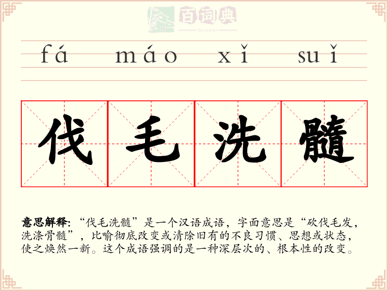 伐毛洗髓