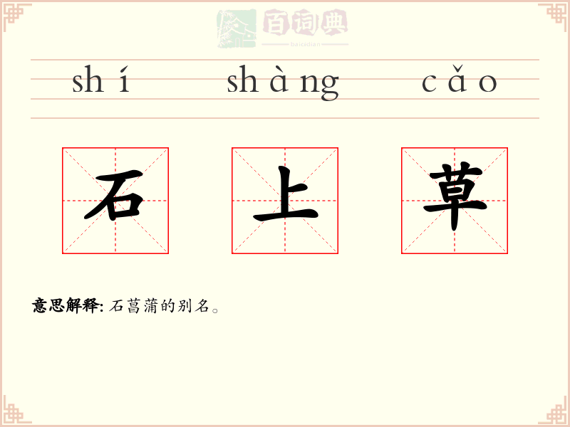石上草