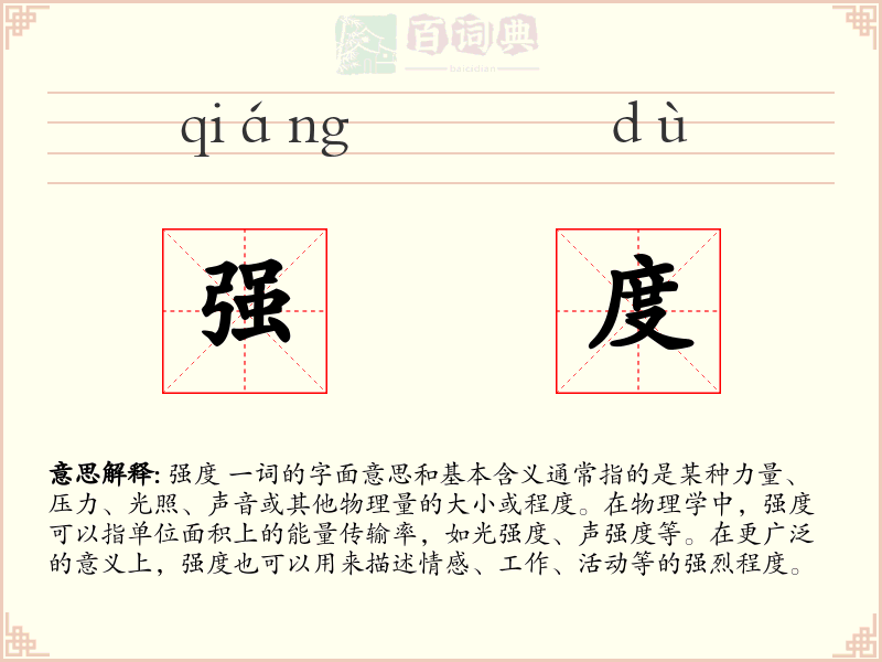 强度