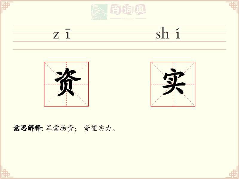 资实